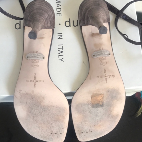 Dusica.Dusica Heels with Feather detail - Picture 3 of 4